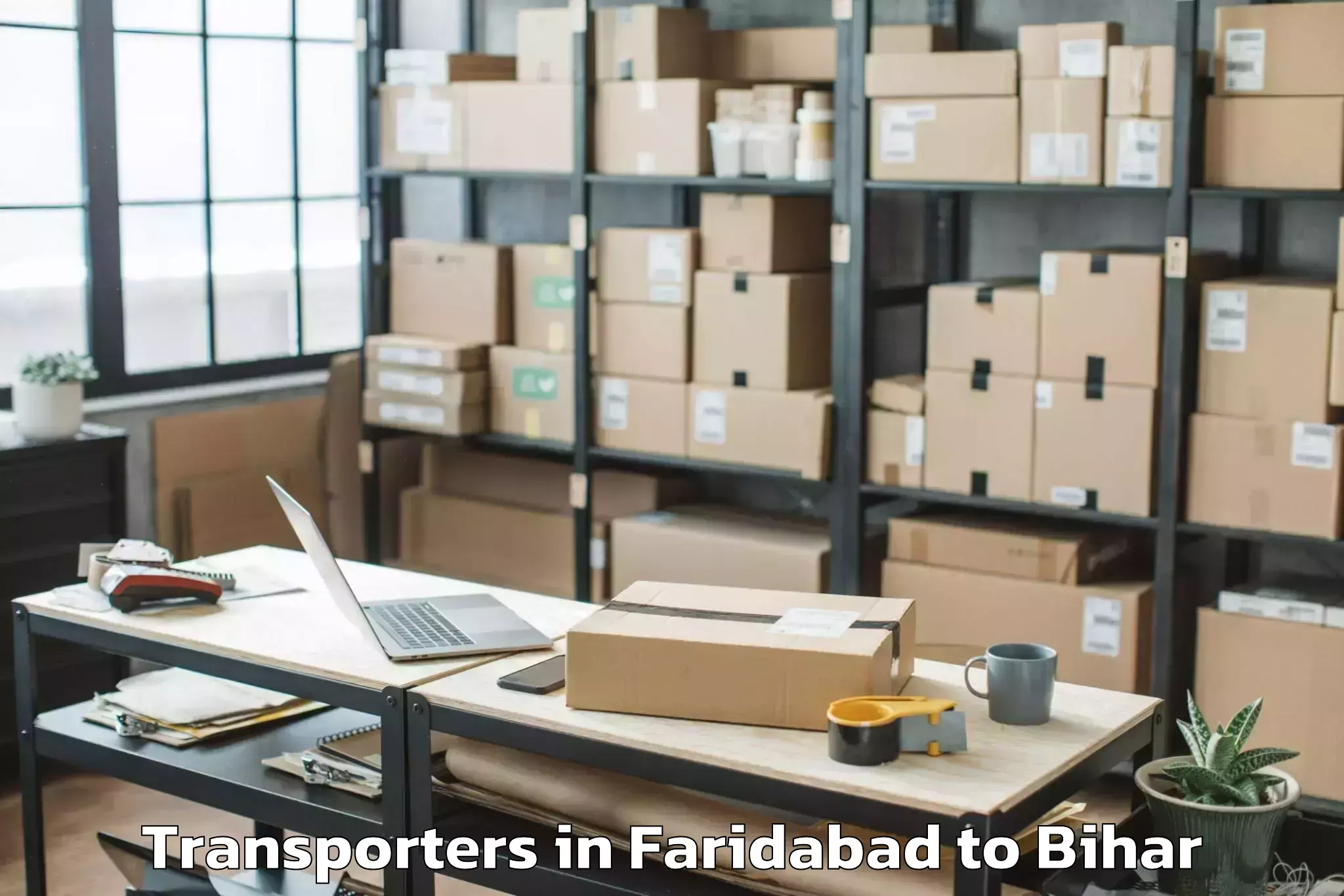 Top Faridabad to Majhaulia Transporters Available